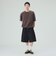 加工 ヘンリーネック ワッフル Tシャツ