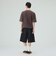 加工 ヘンリーネック ワッフル Tシャツ