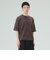 加工 ヘンリーネック ワッフル Tシャツ