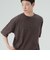 加工 ヘンリーネック ワッフル Tシャツ