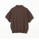 ブークレ ボーダー スキッパー ニットポロシャツ