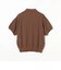 ブークレ ボーダー スキッパー ニットポロシャツ