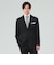 ウール混 ベーシック ソリッド 3ボタン スーツ