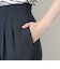 パイピング 裾ボタン ハイウエストパンツ