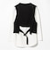 ベルトニットベスト × カットソーセット（ウォッシャブル・セットアイテム）