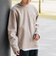 起毛 フェイクレイヤー ロングスリーブ Tシャツ