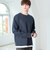 起毛 フェイクレイヤー ロングスリーブ Tシャツ