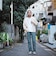 BEAMS / 7ゲージ ダメージ カーディガン