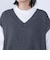 ロングTシャツ × ニットベスト セット（手洗い可能）