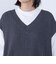 ロングTシャツ × ニットベスト セット（手洗い可能）