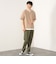 スリットネック フェイクレイヤー ワッフル Tシャツ