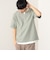 スリットネック フェイクレイヤー ワッフル Tシャツ