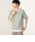 スリットネック フェイクレイヤー ワッフル Tシャツ