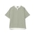 スリットネック フェイクレイヤー ワッフル Tシャツ