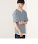スリットネック フェイクレイヤー ワッフル Tシャツ