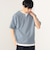 スリットネック フェイクレイヤー ワッフル Tシャツ