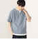 スリットネック フェイクレイヤー ワッフル Tシャツ