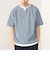 スリットネック フェイクレイヤー ワッフル Tシャツ