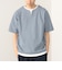 スリットネック フェイクレイヤー ワッフル Tシャツ