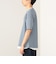 スリットネック フェイクレイヤー ワッフル Tシャツ