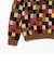 BEAMS PLUS / パッチワーク ハンドニット クルーネック