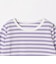 1cmボーダー 長袖 Tシャツ (95～160cm)