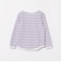 1cmボーダー 長袖 Tシャツ (95～160cm)
