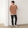 フェイクレイヤー キーネック ニットフリース Tシャツ