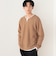 フェイクレイヤー キーネック ニットフリース Tシャツ