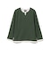 フェイクレイヤー キーネック ニットフリース Tシャツ