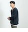 フェイクレイヤー キーネック ニットフリース Tシャツ