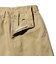 Plain Front Shorts Cut-Off Twill Garment Dye