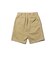 Plain Front Shorts Cut-Off Twill Garment Dye