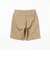 Plain Front Shorts Cut-Off Twill Garment Dye