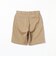Plain Front Shorts Cut-Off Twill Garment Dye