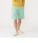 Plain Front Shorts Cut-Off Twill Garment Dye