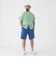 Plain Front Shorts Cut-Off Twill Garment Dye