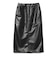 maturely / Fake Leather Work Skirt