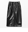 maturely / Fake Leather Work Skirt