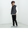 起毛 フェイクレイヤー ベスト ロングスリーブ Tシャツ