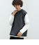 起毛 フェイクレイヤー ベスト ロングスリーブ Tシャツ