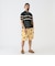 Knit Polo Mesh Stripe