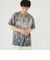 BEAMS / メッシュ プリント ルーズTシャツ