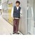 ポリエステル トロミ ベルテッド パンツ