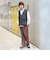 ポリエステル トロミ ベルテッド パンツ