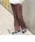 ポリエステル トロミ ベルテッド パンツ