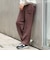 ポリエステル トロミ ベルテッド パンツ