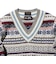 【別注】gim / Fair Isle Cricket V-Neck Knit