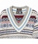 【別注】gim / Fair Isle Cricket V-Neck Knit