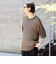メッシュ クルーネック ニット Tシャツ